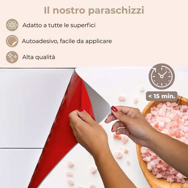 Paraschizzi cucina - Cucchiaio - Sale - Rosa — 4