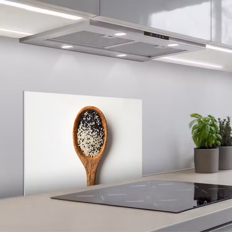 Paraschizzi cucina - Cucchiaio - Sesamo - Bianco — 1