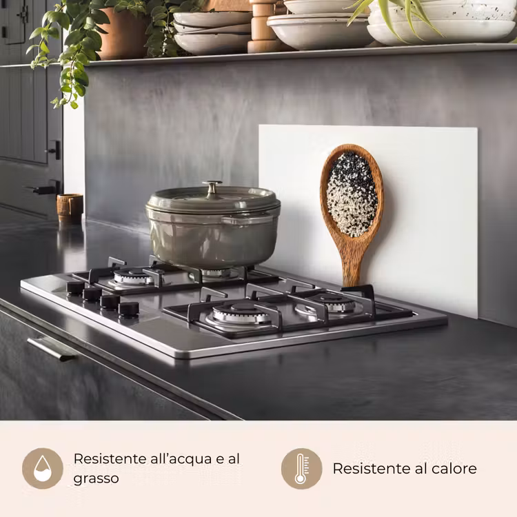 Paraschizzi cucina - Cucchiaio - Sesamo - Bianco — 2