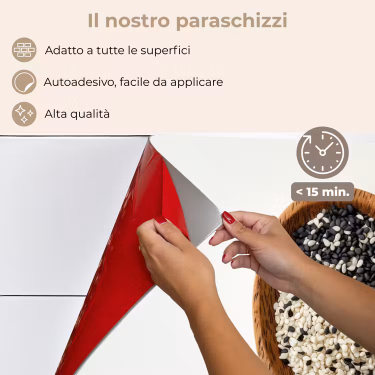 Paraschizzi cucina - Cucchiaio - Sesamo - Bianco — 4