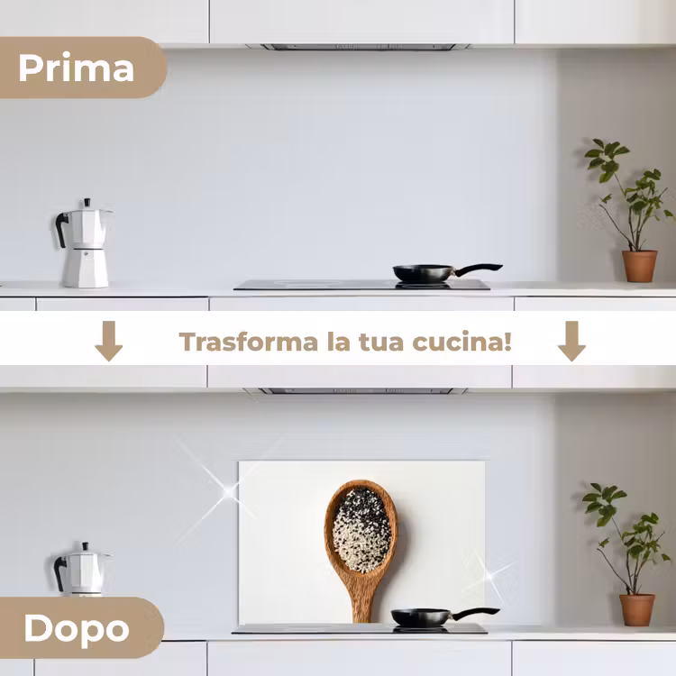 Paraschizzi cucina - Cucchiaio - Sesamo - Bianco — 7