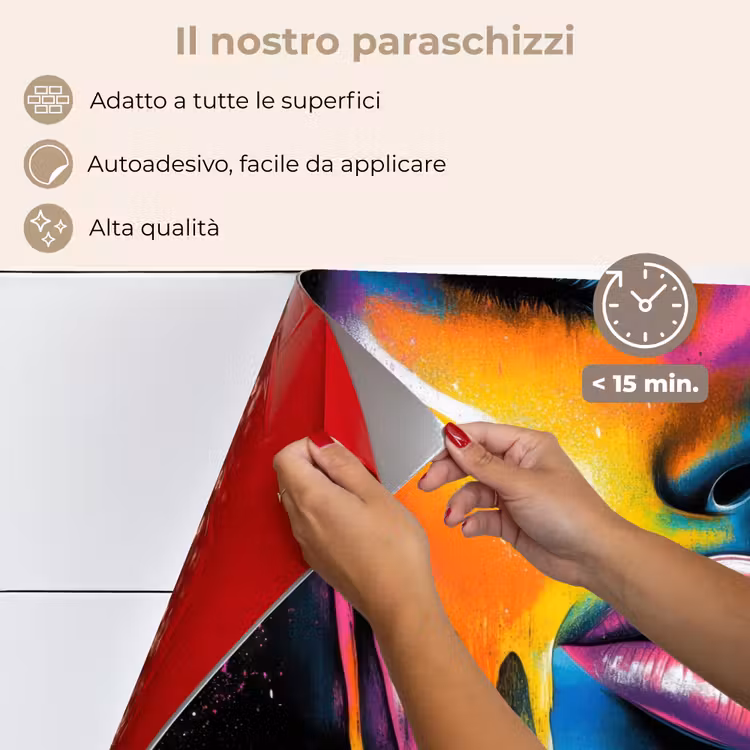 Paraschizzi cucina - Donna - Viso - Vernice - Artistico — 4