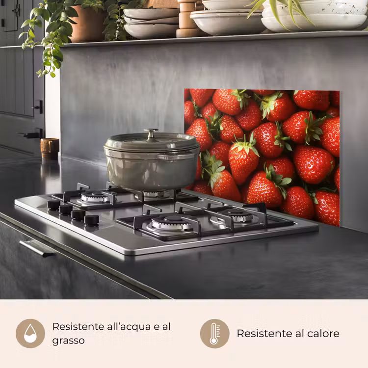 Paraschizzi cucina - Fragola - Frutta - Rosso — 2