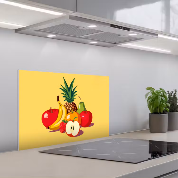 Paraschizzi cucina - Frutta - Illustrazione - Colorato — 1