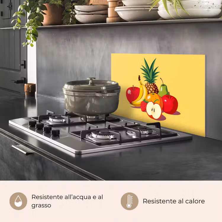 Paraschizzi cucina - Frutta - Illustrazione - Colorato — 2
