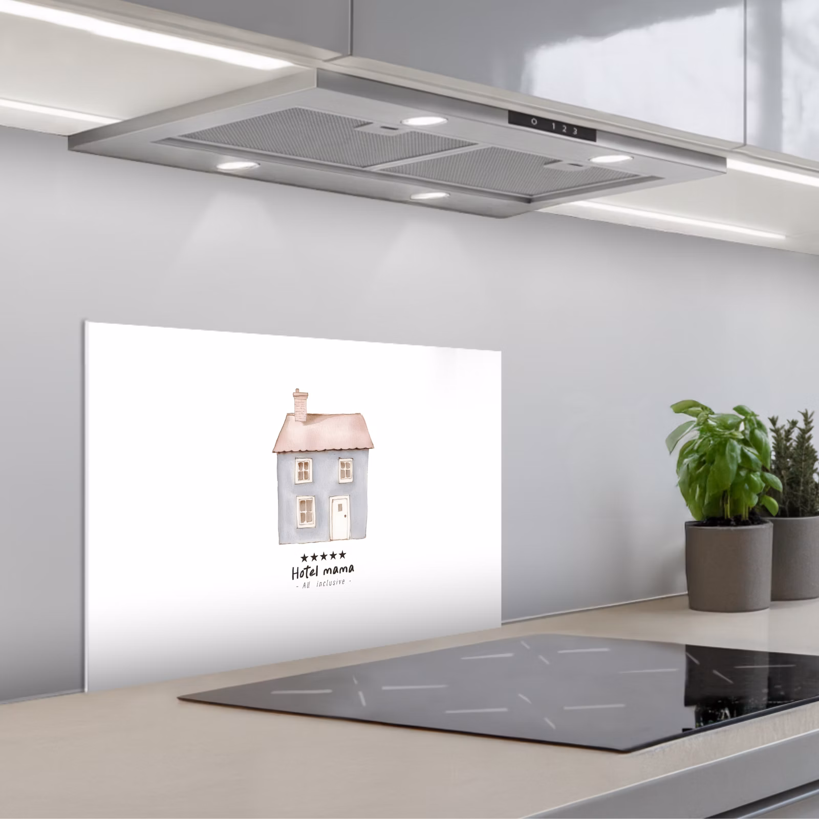 Paraschizzi cucina - Azzurro - Casa - Mamma - Testo — 1