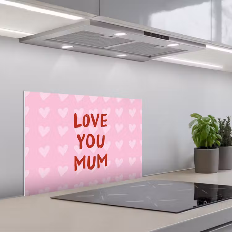 Paraschizzi cucina - Amore - Citazione - Madre - Rosso — 1