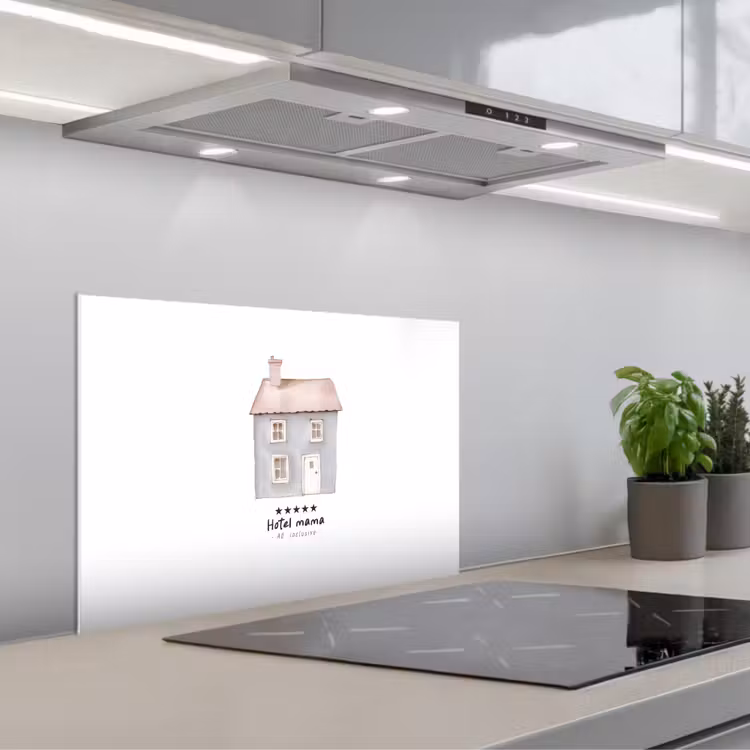 Paraschizzi cucina - Azzurro - Casa - Mamma - Testo — 1
