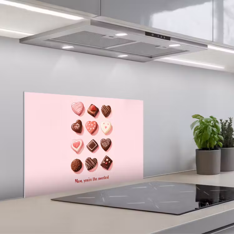 Paraschizzi cucina - Cioccolatini - A forma di cuore - Dearest — 1