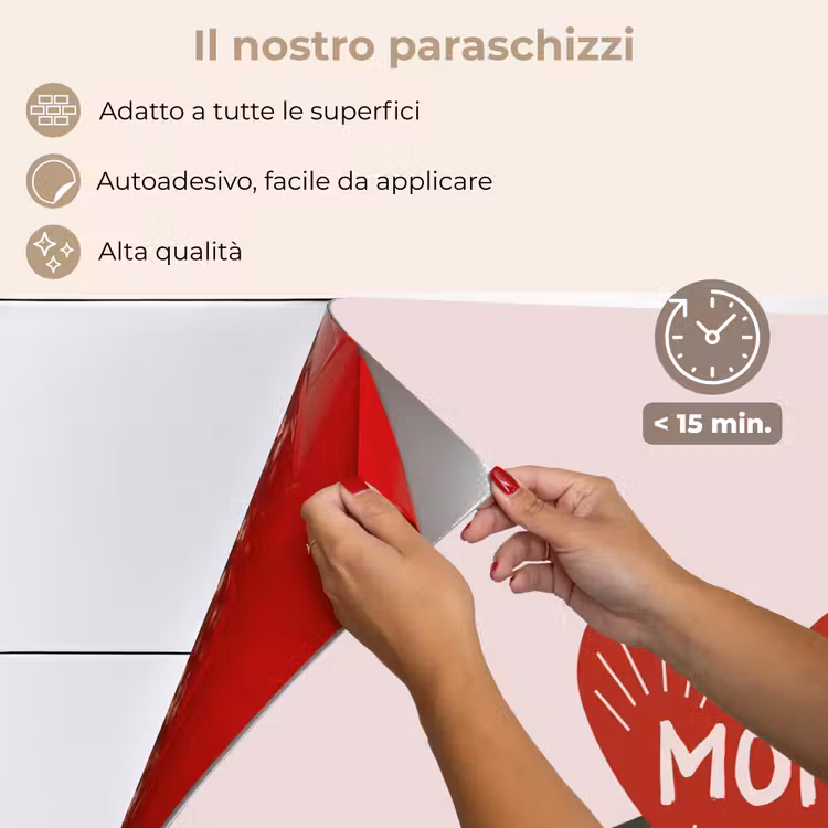 Paraschizzi cucina - Cuore - Rosso - Fiore - Madre — 4