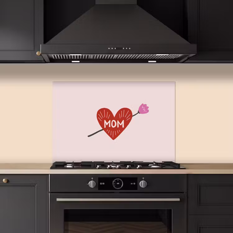 Paraschizzi cucina - Cuore - Rosso - Fiore - Madre — 5