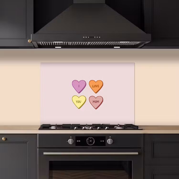 Paraschizzi cucina - Cuori - Pastello - Amore - Madre — 5