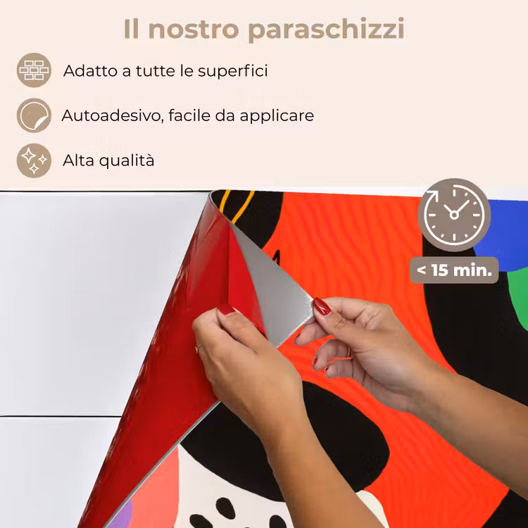 Paraschizzi cucina - Astratto - Forme - Colori - Puntini — 4