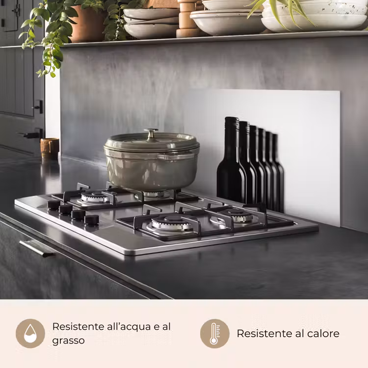 Paraschizzi cucina - Bottiglie di vino - Nero - Minimalista — 2