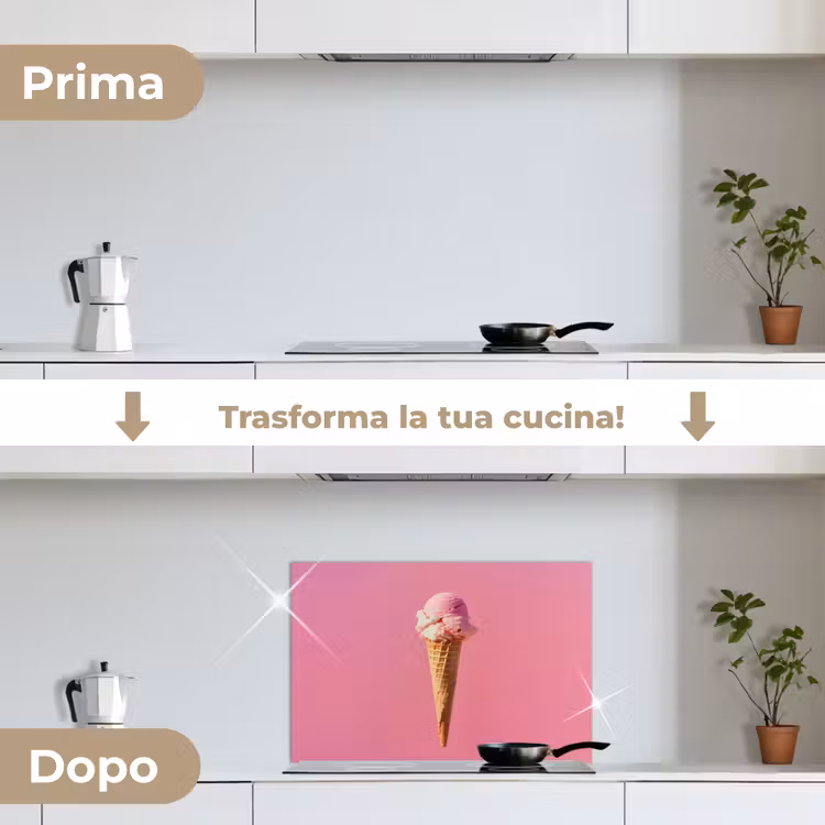 Paraschizzi cucina - Corno - Paletta per gelato - Rosa — 7