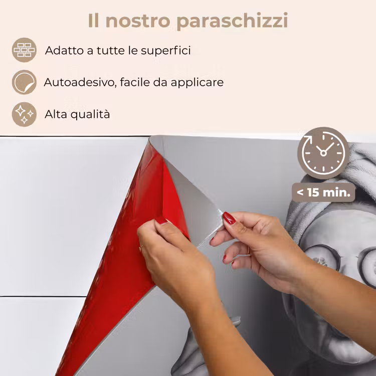 Paraschizzi cucina - Donna - Maschera - Vino - Sigaretta — 4