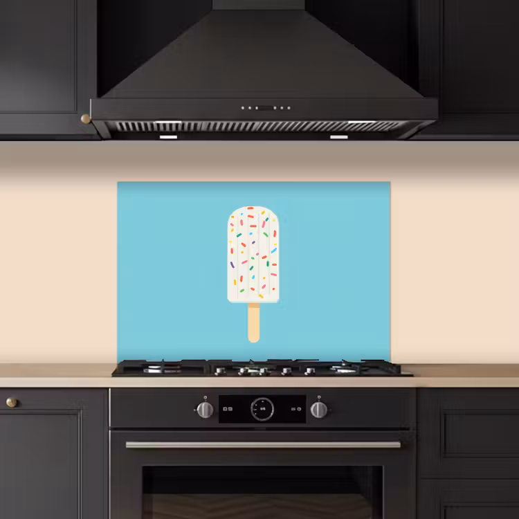 Paraschizzi cucina - Gelato - Bastoncino - Spolverini - Azzurro — 5