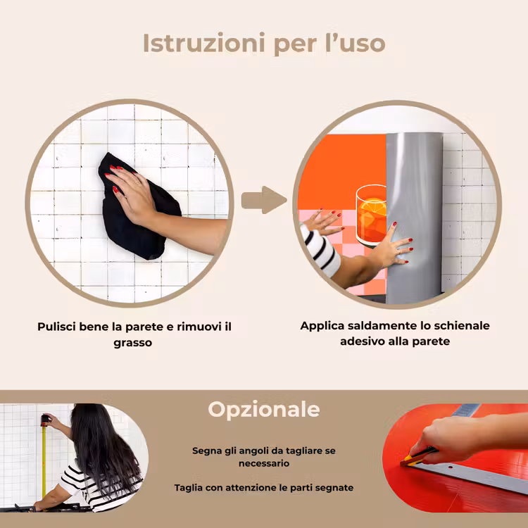 Paraschizzi cucina - Arancione - Occhiali - Arancione — 6