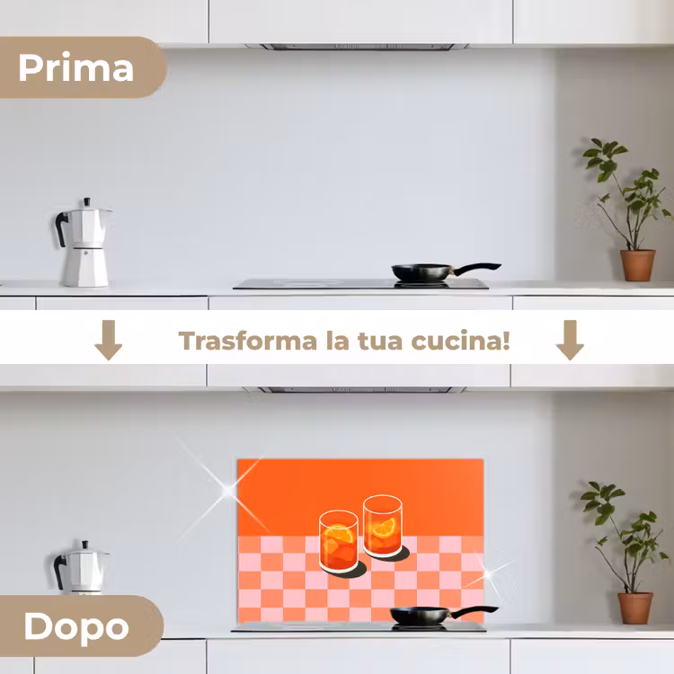 Paraschizzi cucina - Arancione - Occhiali - Arancione — 7
