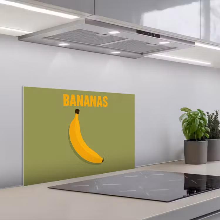 Paraschizzi cucina - Banana - Minimalista - Giallo — 1