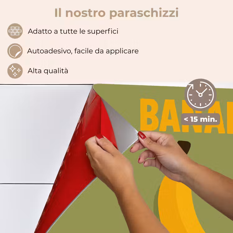 Paraschizzi cucina - Banana - Minimalista - Giallo — 4