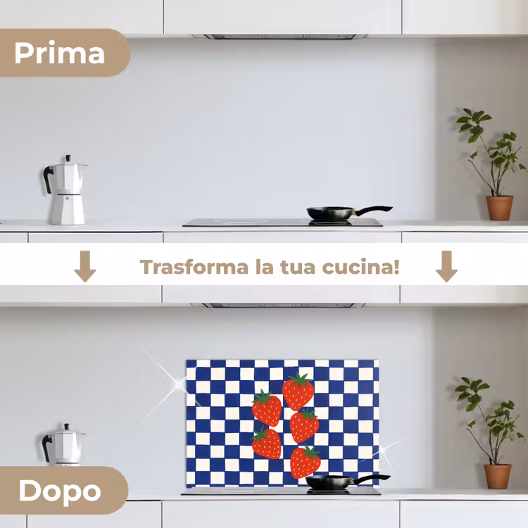 Paraschizzi cucina - Bloccato - Blu - Fragola — 7