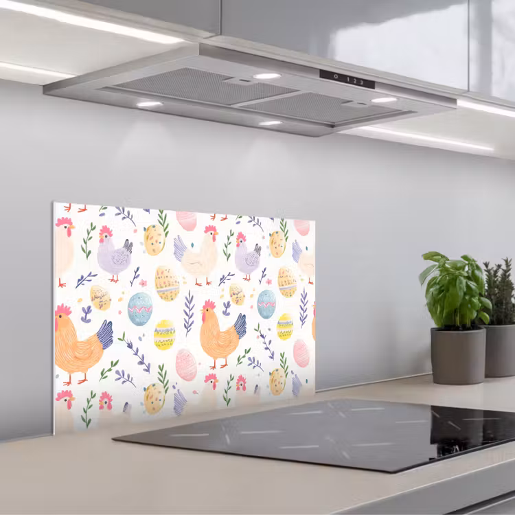 Paraschizzi cucina - Cartamodello - Pollo - Uova di Pasqua — 1