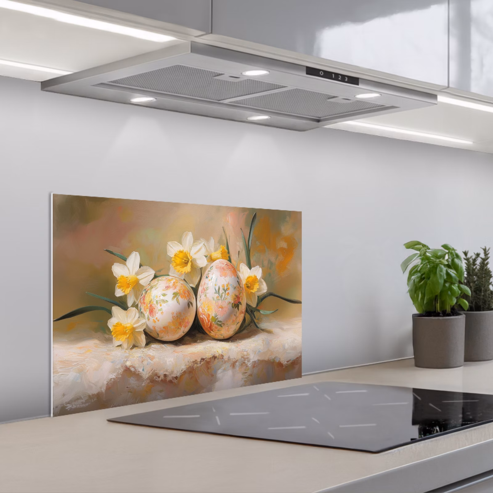 Paraschizzi cucina - Fiori - Uova - Dipinti — 1