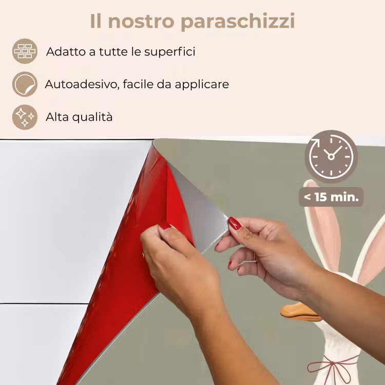 Paraschizzi cucina - Anatra - Orecchie di coniglio - Grigio — 4