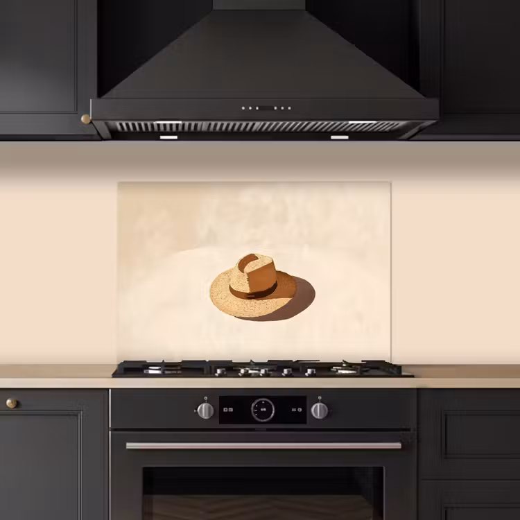 Paraschizzi cucina - Cappello - Minimalista - Ombra - Beige — 5