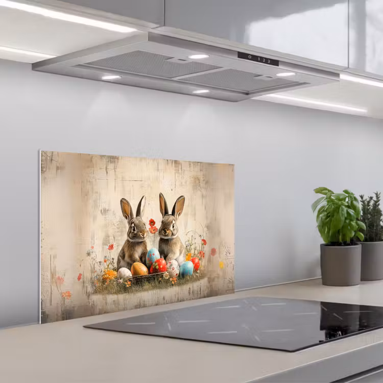 Paraschizzi cucina - Conigli - Fiori - Uova — 1