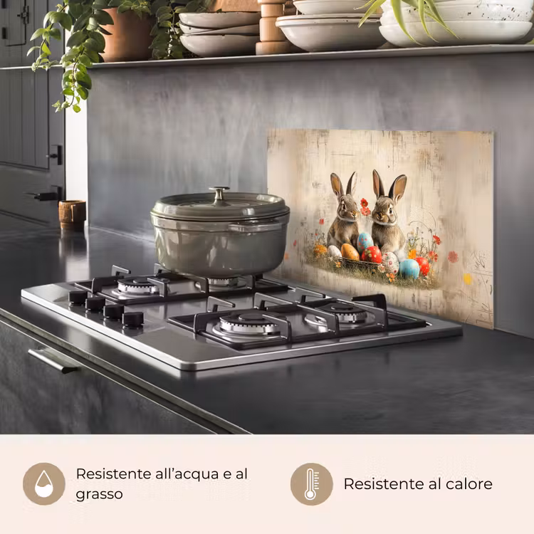 Paraschizzi cucina - Conigli - Fiori - Uova — 2