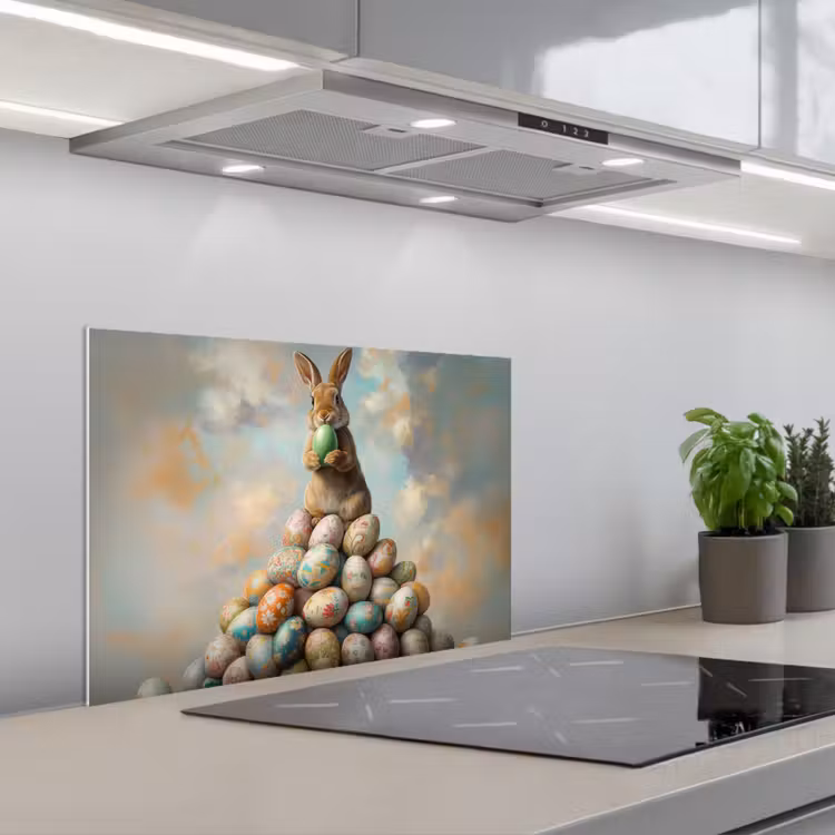 Paraschizzi cucina - Coniglio - Uova - Colorate — 1