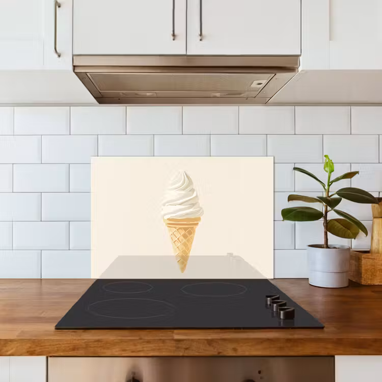 Paraschizzi cucina - Cono gelato - Bianco — 3