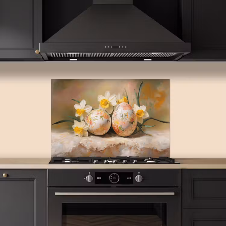 Paraschizzi cucina - Fiori - Uova - Dipinti — 5