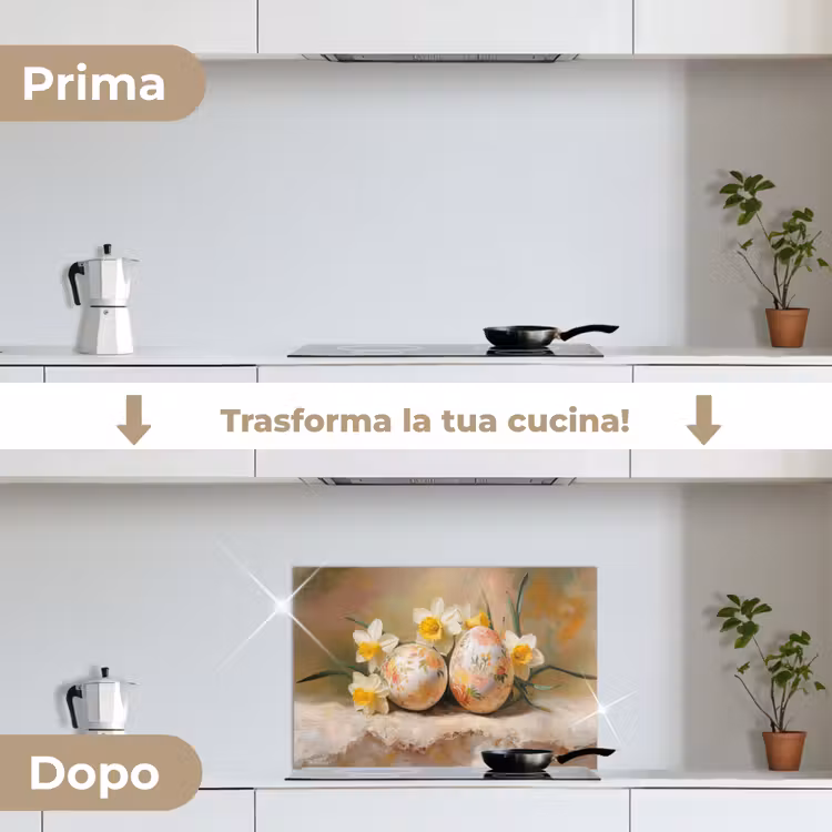 Paraschizzi cucina - Fiori - Uova - Dipinti — 7