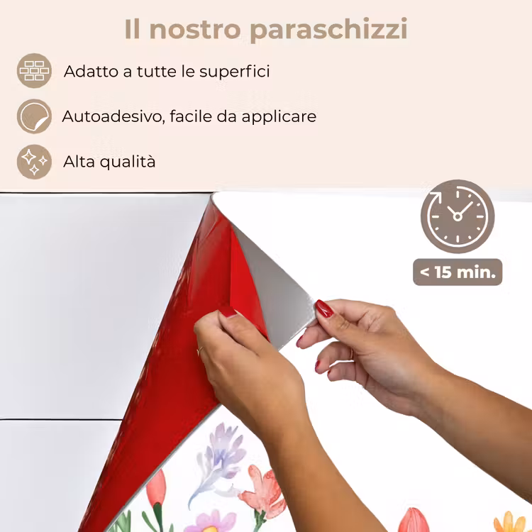 Paraschizzi cucina - Giardino fiorito - Colorato - Uova — 4