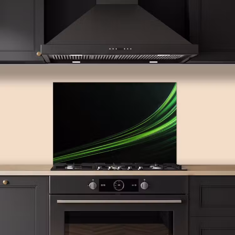 Paraschizzi cucina - Gioco - Linee - Arco - Verde — 5