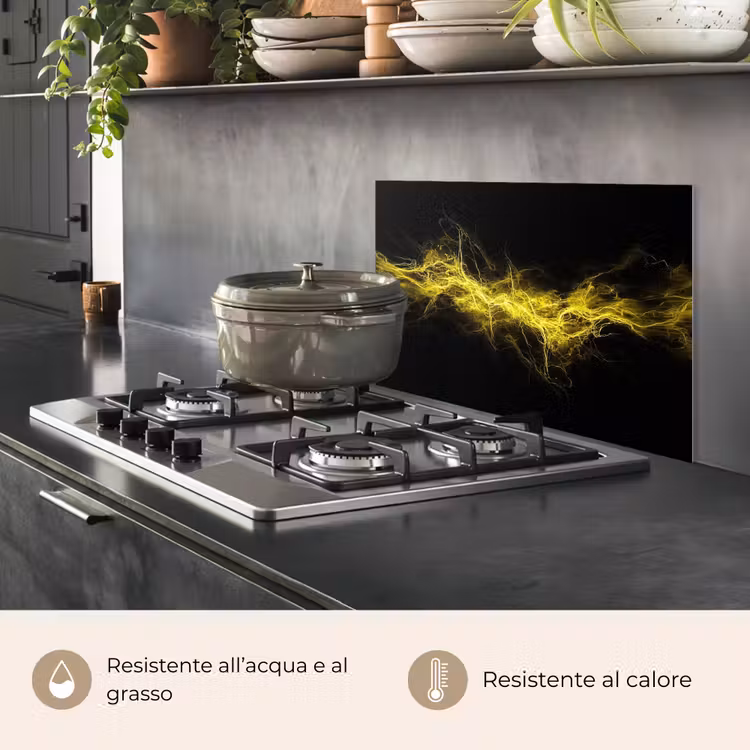 Paraschizzi cucina - Gioco - Elettricità - Giallo - Energia — 2