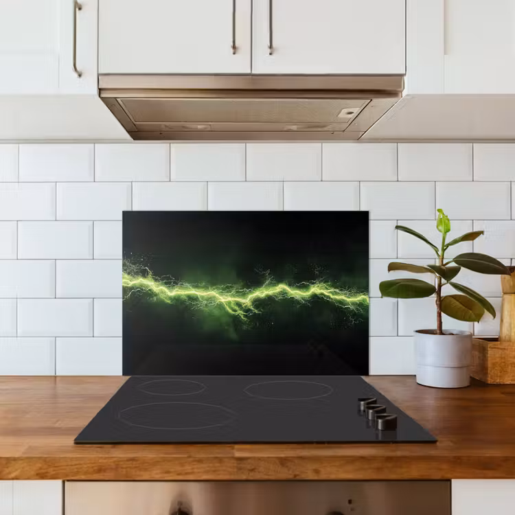 Paraschizzi cucina - Gioco - Elettricità - Linea - Scintille - Verde — 3