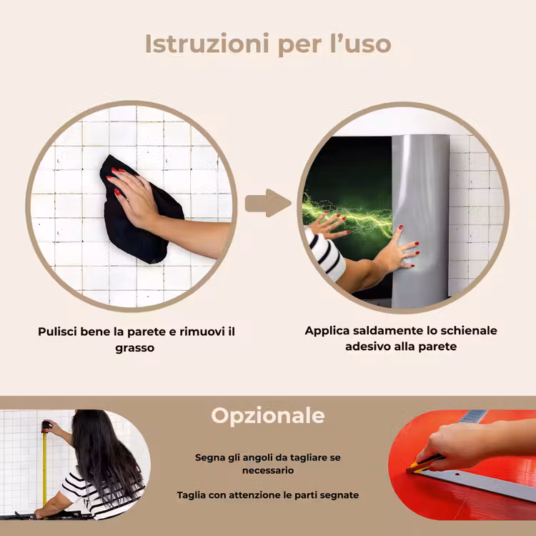 Paraschizzi cucina - Gioco - Elettricità - Linea - Scintille - Verde — 6