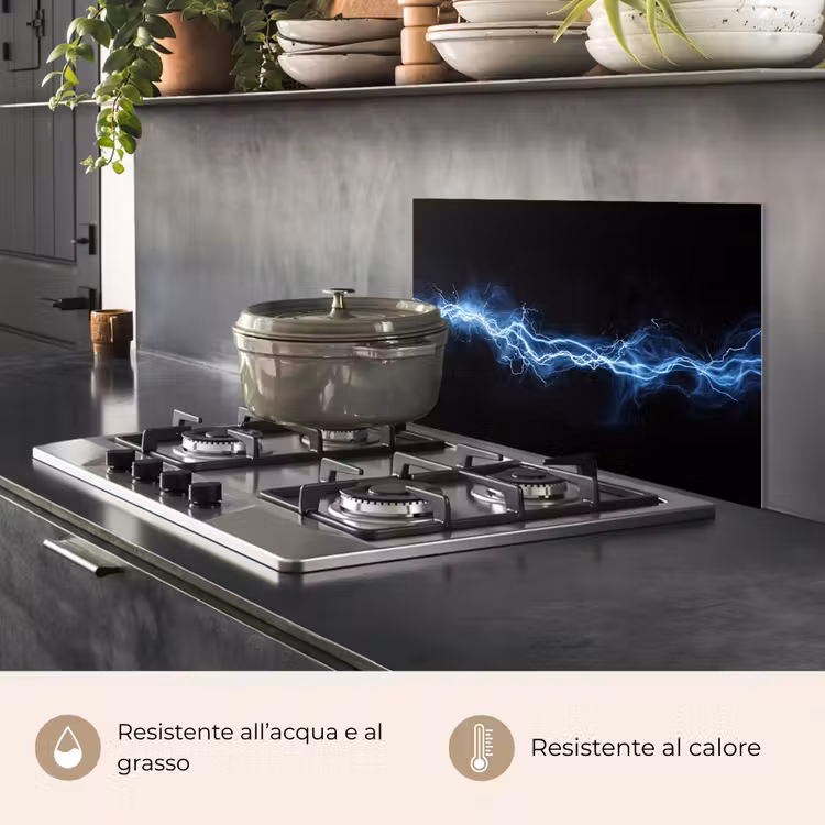 Paraschizzi cucina - Gioco - Lampo di luce - Blu - Energia — 2