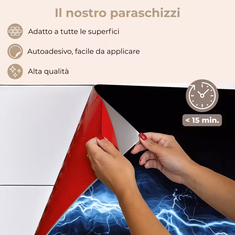 Paraschizzi cucina - Gioco - Lampo di luce - Blu - Energia — 4
