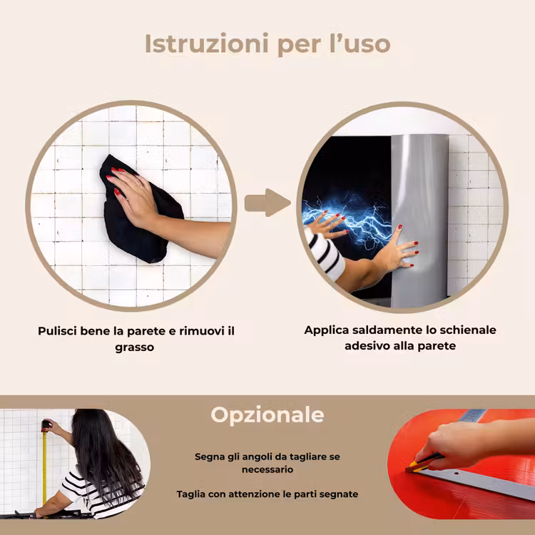 Paraschizzi cucina - Gioco - Lampo di luce - Blu - Energia — 6