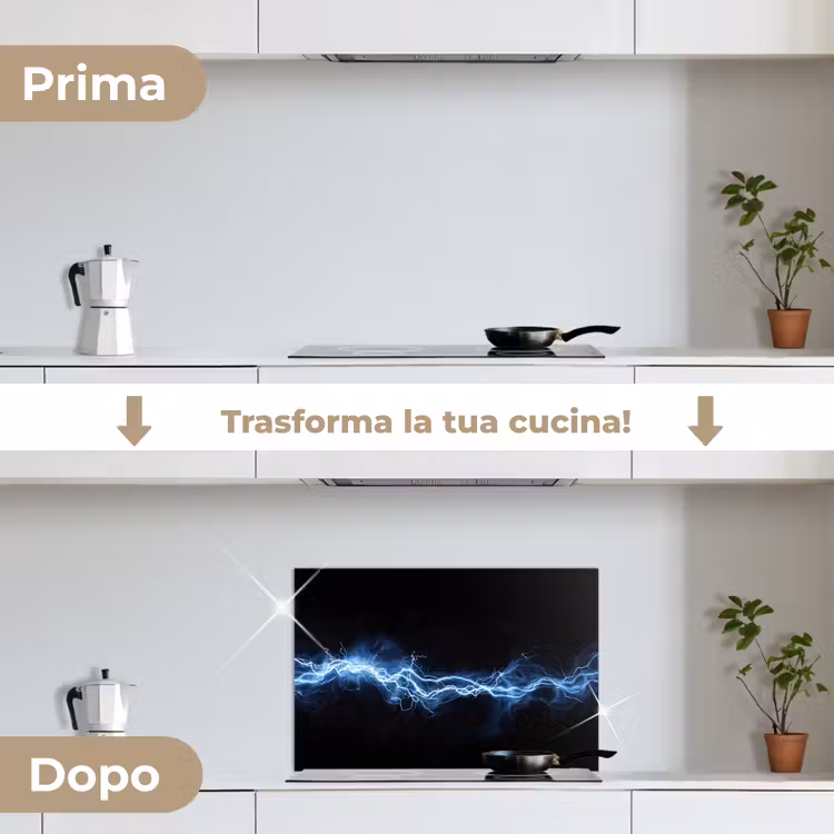 Paraschizzi cucina - Gioco - Lampo di luce - Blu - Energia — 7