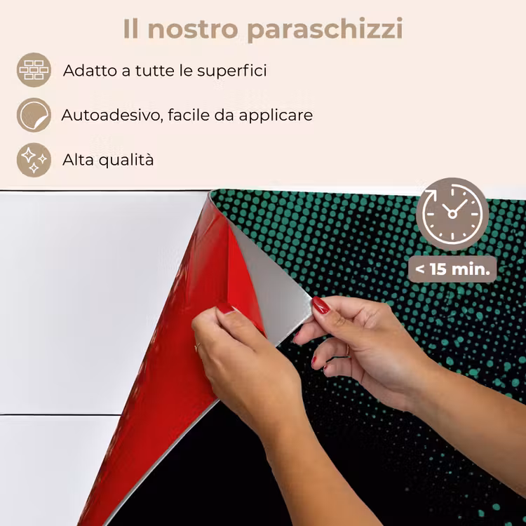 Paraschizzi cucina - Gioco - Puntini - Verde - Sfocatura — 4