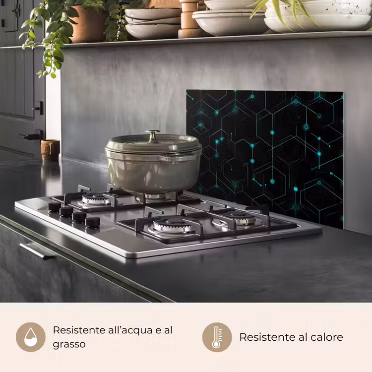 Paraschizzi cucina - Gioco - Rete - Blu - Punti - Modello — 2
