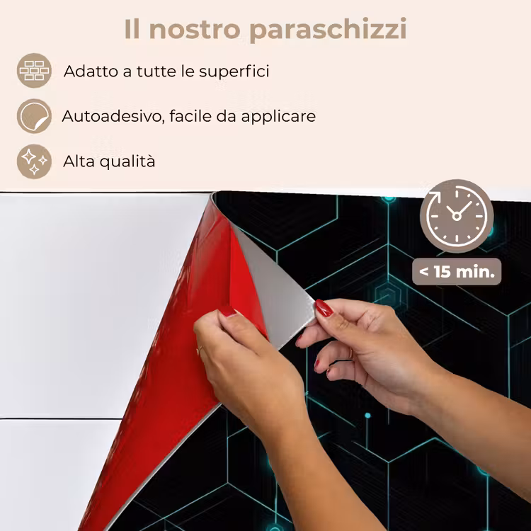 Paraschizzi cucina - Gioco - Rete - Blu - Punti - Modello — 4