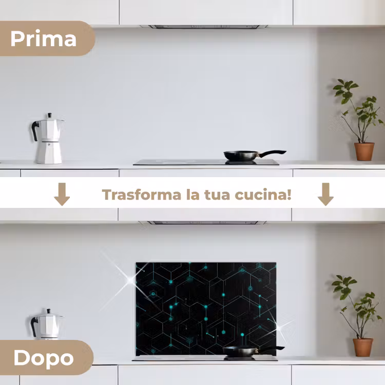 Paraschizzi cucina - Gioco - Rete - Blu - Punti - Modello — 7
