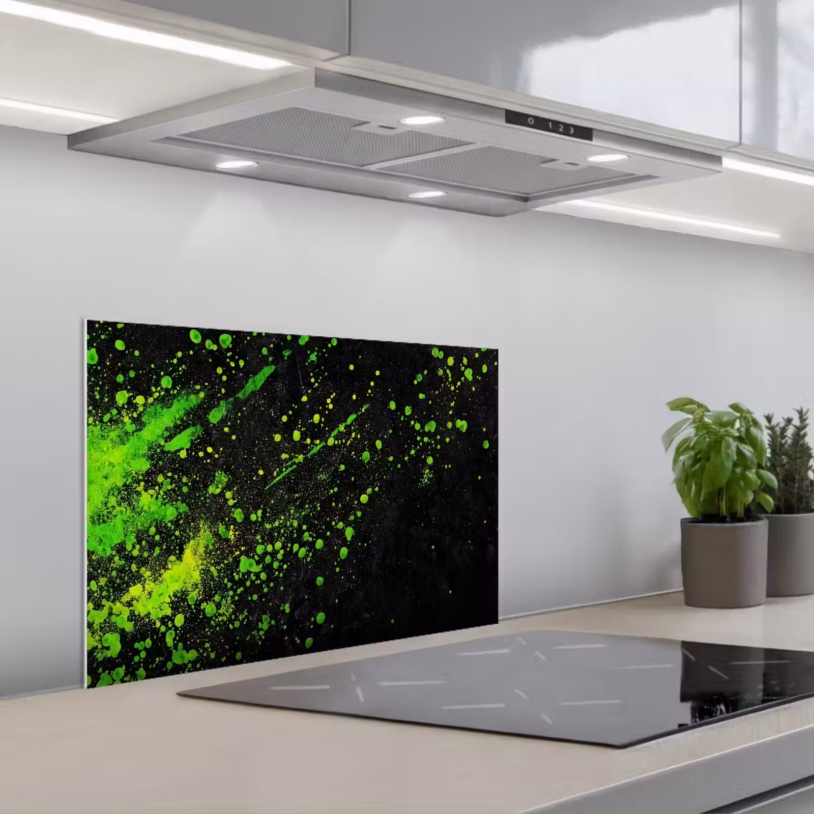 Paraschizzi cucina - Gioco - Splash - Verde - Caotico - Verde — 1